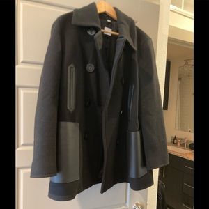 Worn Burberry pea coat size 14